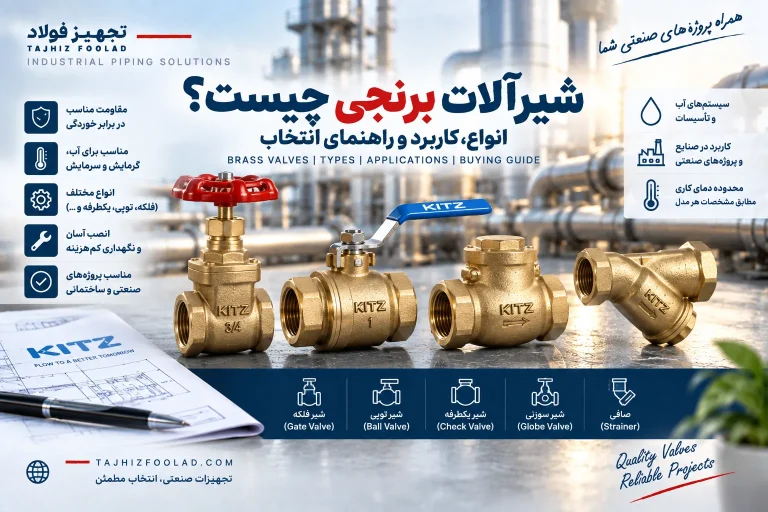 شیرآلات برنجی چیست؟ انواع، کاربرد و راهنمای انتخاب