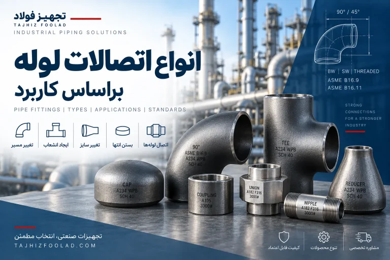 انواع اتصالات (Fittings) لوله براساس کاربرد