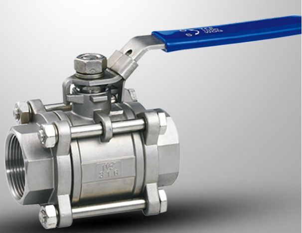 شیرگازی سه تیکه استیل 304